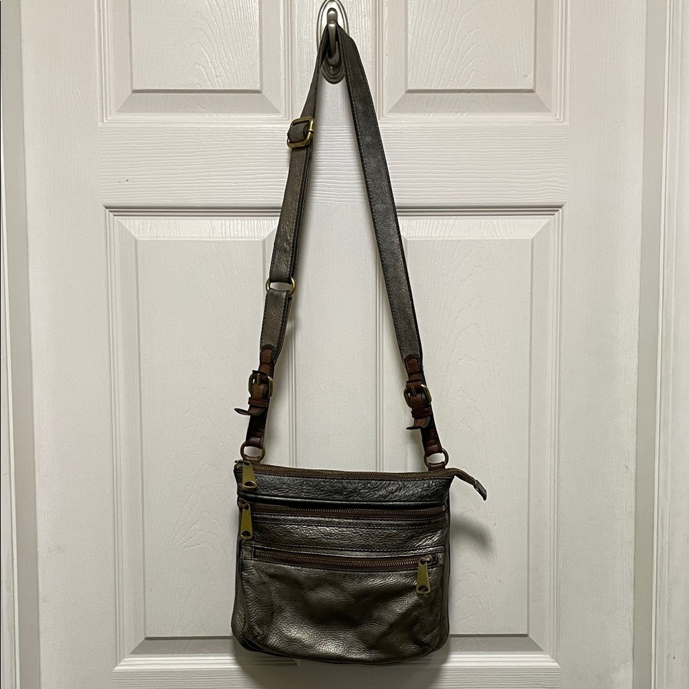 Fossil | Explorer | Gunmetal Metallic | CrossBody Bag | Adjustable Strap | Purse